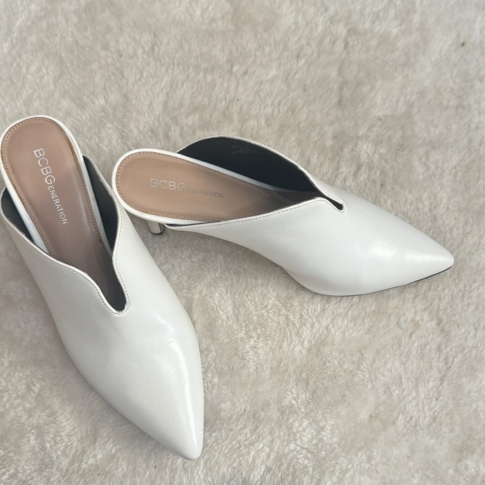 BCBGeneration Malena Kitten Heel Slip-on shoes.